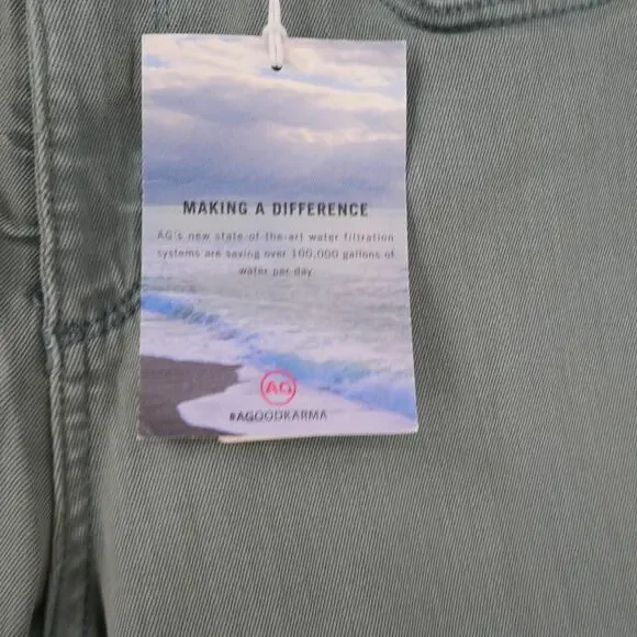 NEW AG Adriano Goldschmied Legging Super Skinny Ankle Jeans Green Size 4 26 - Picture 3 of 13